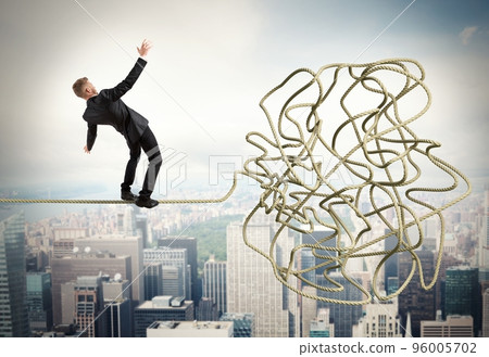 Businessman resolves confusing problem 96005702