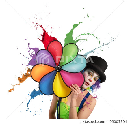 Clown with rainbow helix 96005704
