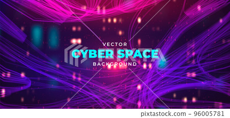 Abstract futuristic dark background. Digital technology concept 96005781