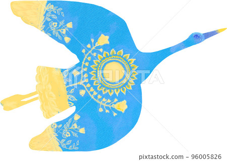Flying bird. Peace symbol, no war concept. Hand drawn Flying bird. Peace symbol, no war concept. Hand drawn 96005826