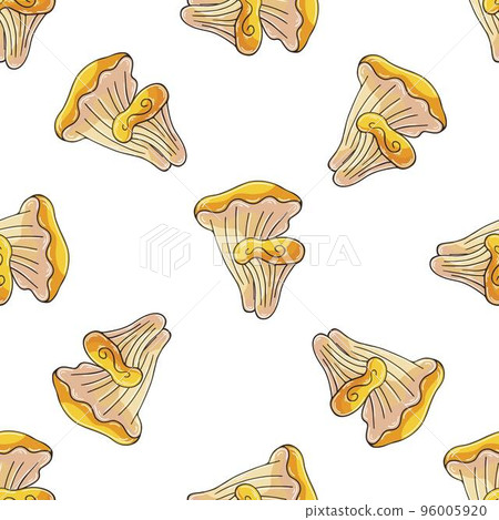 Autumn mood. Illustration in hand draw style. Seamless pattern 96005920