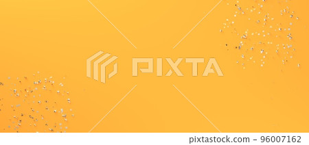Gold confetti with stars - 3D render Gold confetti with stars - 3D render 96007162
