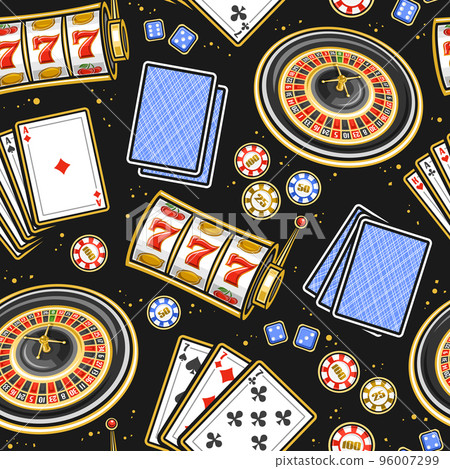 Vector Gamble seamless pattern Vector Gamble seamless pattern 96007299