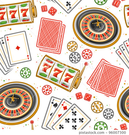 Vector Gamble seamless pattern Vector Gamble seamless pattern 96007300