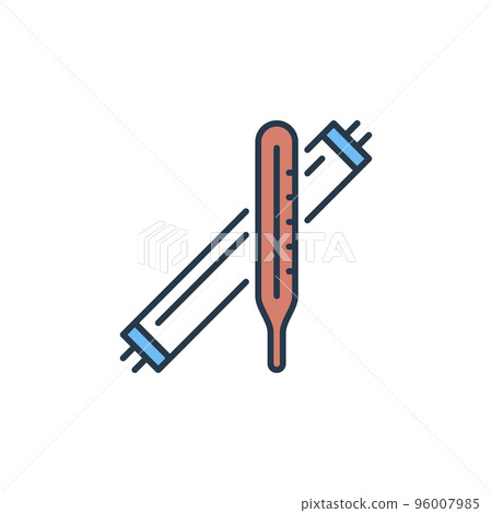 Mercury recycling vector concept colored icon or sign 96007985