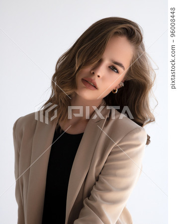 Natural look. Beauty model woman . Model test 96008448