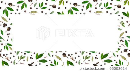 Frame bay leaves watercolor. Hand drawn illustration for sports achievements, awards, victories and success.Template for wedding invitation and save the date cards. 96008614