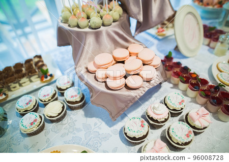 Buffet with a variety of delicious sweets, food ideas, celebration 96008728