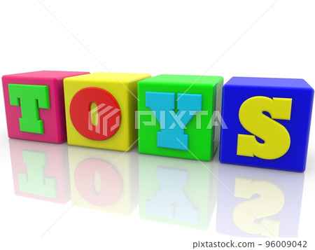 TOYS concept on colorful toy blocks 96009042