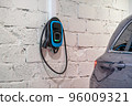 Power supply for electric car charging. Electric car charging station. 96009321