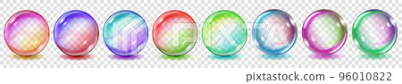 Transparent colored spheres 96010822