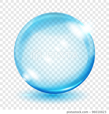 Transparent light blue sphere 96010823