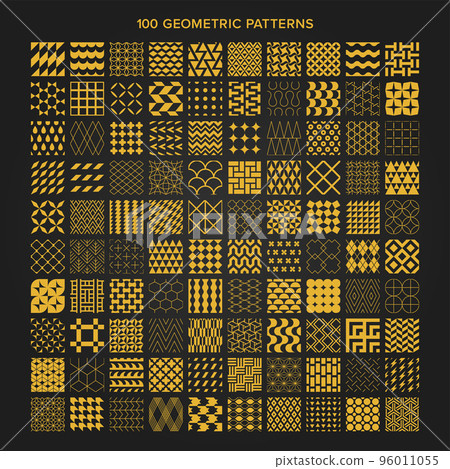 Seamless pattern of 100 kinds of geometric patterns 96011055