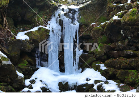 漢拏山山谷冰，山谷，冬天，冰柱，冰，雪， 96012116