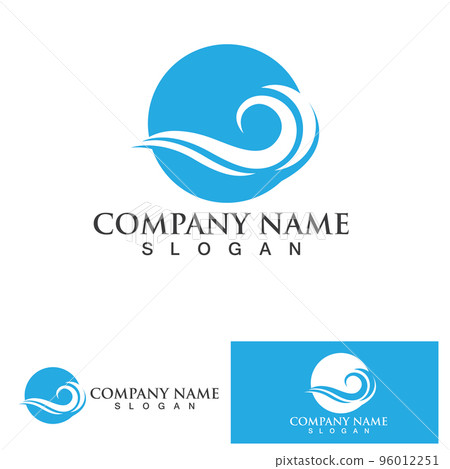 water wave logo design template water wave logo design template 96012251