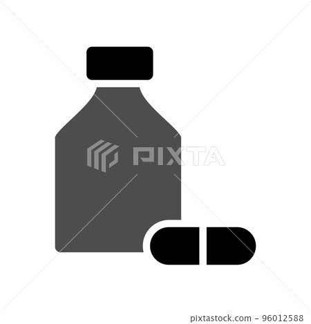 Illustration Vector Graphic of Capsule Jar Icon Illustration Vector Graphic of Capsule Jar Icon 96012588