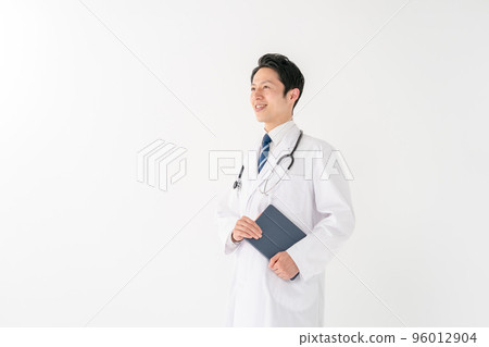 醫生男性白背 96012904
