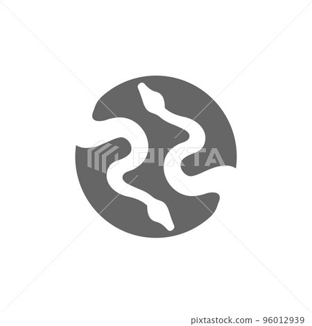 Python logo icon design illustration 96012939