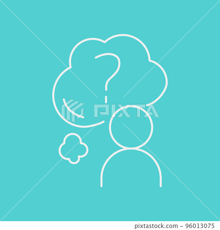 Psychotherapy and psychology line icon set. Simple 96013075