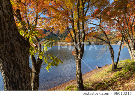 Lake Haruna in autumn, Gunma prefecture Lake Haruna in autumn, Gunma prefecture 96013215