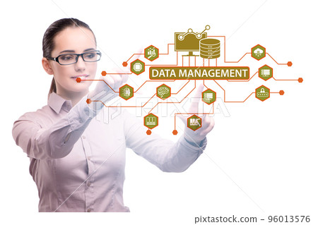Business people in data management concept 96013576