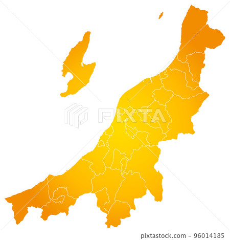 Niigata prefecture and municipalities map Niigata prefecture and municipalities map 96014185