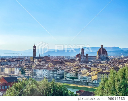 Florence cityscape panoramic view Florence cityscape panoramic view 96014583