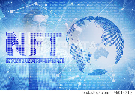 Business people in NFT non fungible concept Business people in NFT non fungible concept 96014710