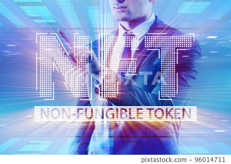 Business people in NFT non fungible concept Business people in NFT non fungible concept 96014711