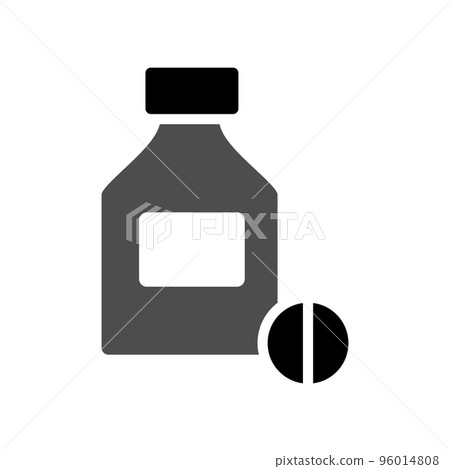 Illustration Vector Graphic of Pill Jar Icon 96014808