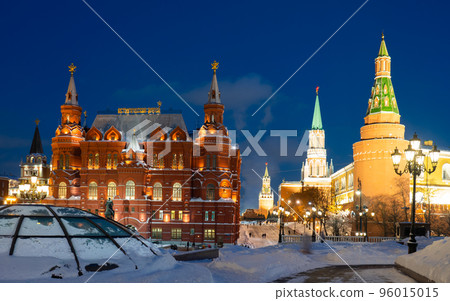 View of the building of the Manezhnaya Square. Moscow. Russia View of the building of the Manezhnaya Square. Moscow. Russia 96015015