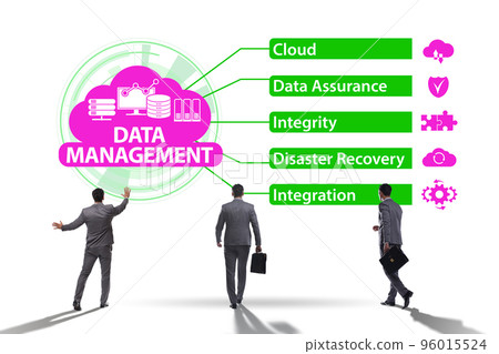 Data management concept with business people 96015524