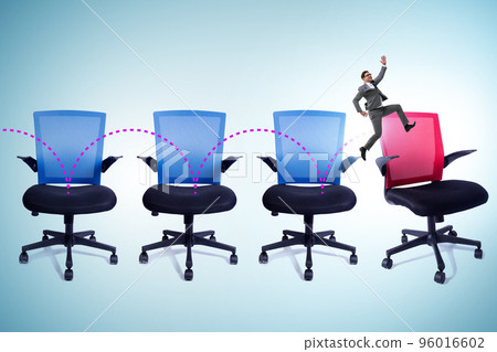 Promotion concept with office chairs and businessman 96016602