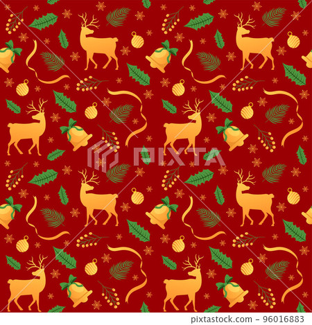 Christmas Background Seamless Pattern Design With Santa Claus, Tree, Snowman And Gifts in Template Hand Drawn Cartoon Flat Illustration Christmas Background Seamless Pattern Design With Santa Claus, Tree, Snowman And Gifts in Template Hand Drawn Cartoon Flat Illustration 96016883