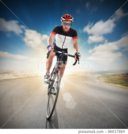 Cyclist on road 96017864