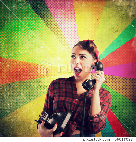 Pop art pin-up Pop art pin-up 96018088