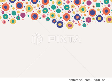 Abstract colorful circles minimal background for party, carnival. Vector illustration 96018400