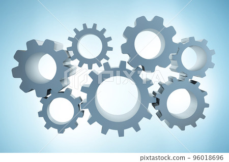 Cogwheels in the machinery and teamwork concept - 3d rendering Cogwheels in the machinery and teamwork concept - 3d rendering 96018696