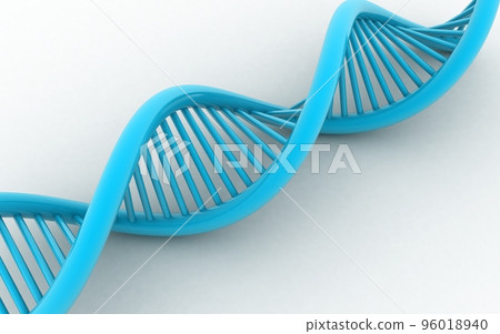 3d rendered dna isolated on white background 3d rendered dna isolated on white background 96018940
