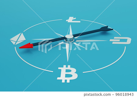 Compass and various crypto currencies 96018943