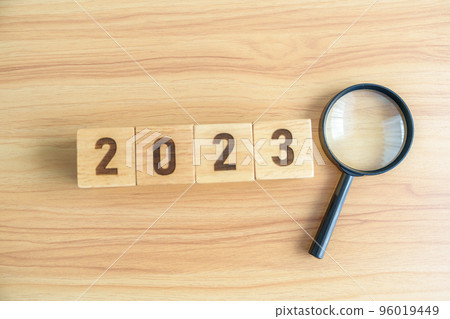 2023 block with magnifying glass. SEO, Search Engine Optimization, hiring , Advertising, Idea, Strategy, marketing, Keyword, Content and New Year start concepts 2023 block with magnifying glass. SEO, Search Engine Optimization, hiring , Advertising, Idea, Strategy, marketing, Keyword, Content and New Year start concepts 96019449