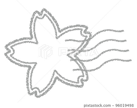 蠟筆材料櫻花郵戳/郵票裝飾 96019498