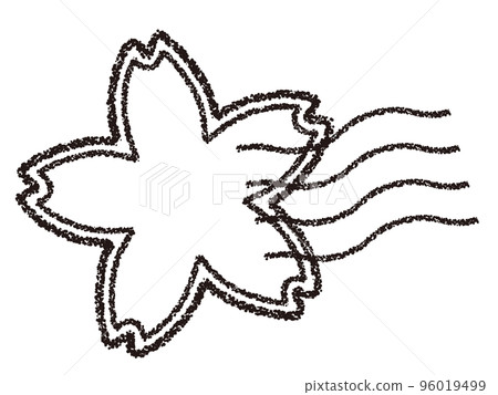 蠟筆材料櫻花郵戳/郵票裝飾 96019499