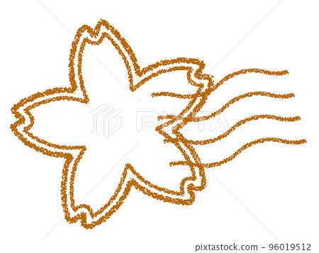 蠟筆材料櫻花郵戳/郵票裝飾 96019512