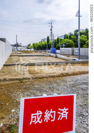 A residential land for sale with a signed signboard 96020003