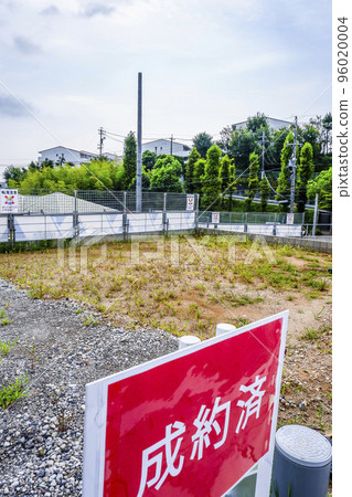 A residential land for sale with a signed signboard 96020004