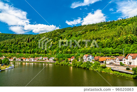 Zwingenberg Village above the Neckar river in Odenwald - Baden-Wurttemberg, Germany Zwingenberg Village above the Neckar river in Odenwald - Baden-Wurttemberg, Germany 96020863