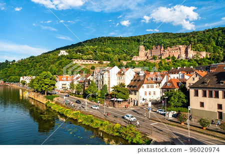 View of Heidelberg with its castle in Baden-Wurttemberg, Germany 96020974