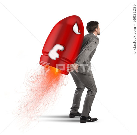 Determination and power businessman 96021289