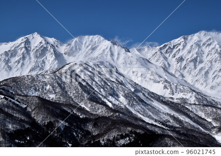 從白馬岩岳雪場看到的白馬三山 96021745